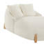  Chaise longue surdimensionnée l 49,6 po avec pieds en bois massif et 2 coussins-302515486