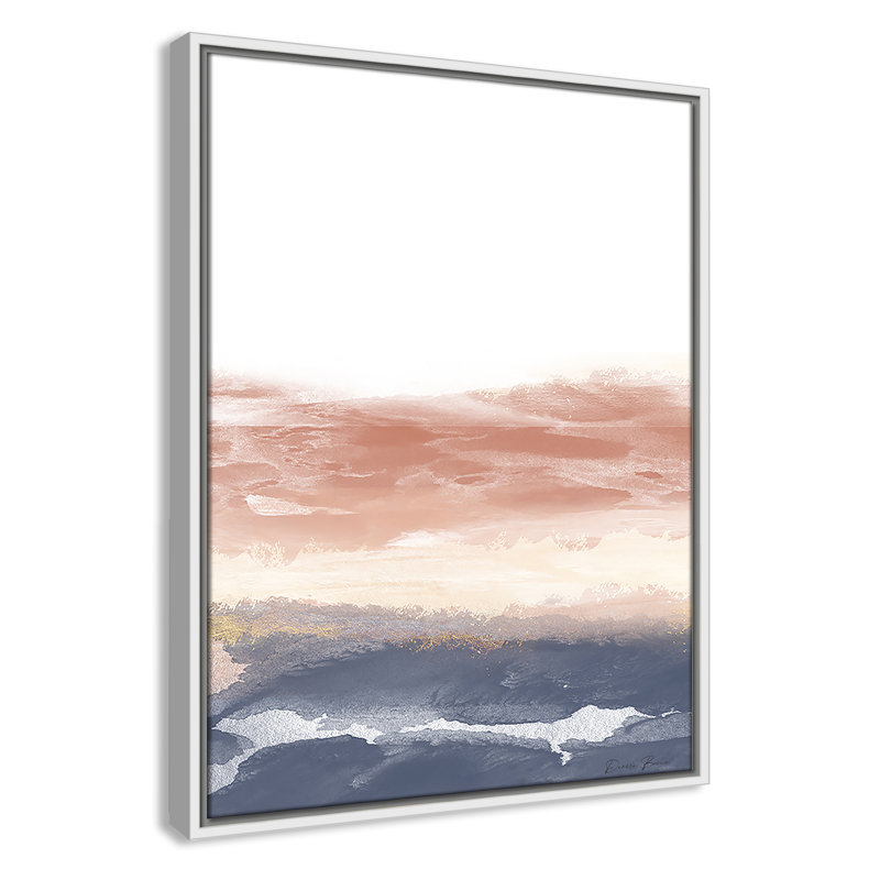 Pomeline Endurance - reproduction de cadre flottant sur toile, H 25,5 po x l 19,5 po x P 2 po, Blanc