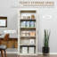 Garde-manger 2 portes, armoire de rangement autoportante avec 5 tablettes et 2 tablettes réglables-249199546