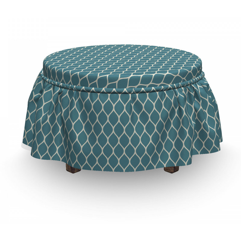 Housse pour repose-pieds tile lines