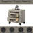 Gray Nightstand With Functional Drawers - 4" Floor , Convenient Storage Stylish For Bedroom Decoration 31.15 Lb Weight, Compact Size