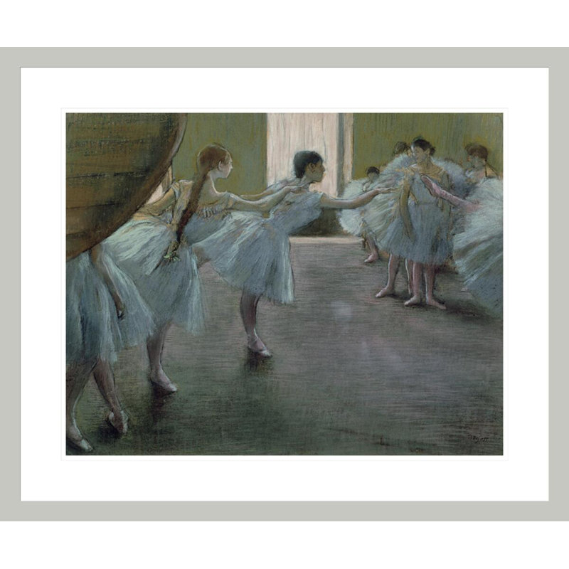 «Dancers at Rehearsal» par Edgar Degas, impression giclée encadrée, H 23,5 po x l 28,2 po