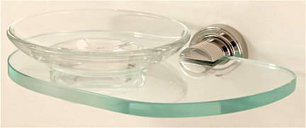 Infinity Soap Dish, Polished Nickel