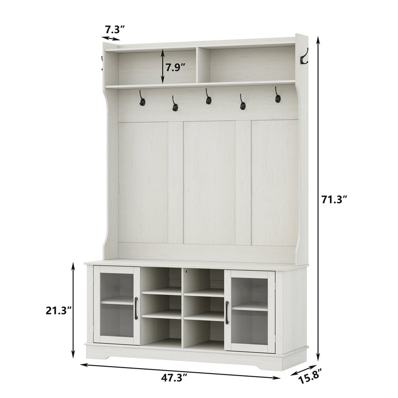 Portemanteau Jaxsin, Blanc