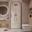 Porte de douche pivotante sans cadre l 30 po x H 72 po en verre trempé 1/4 po