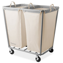 Large Hamper on Wheels - Home Logic's Rolling Hamper & Laundry Basket