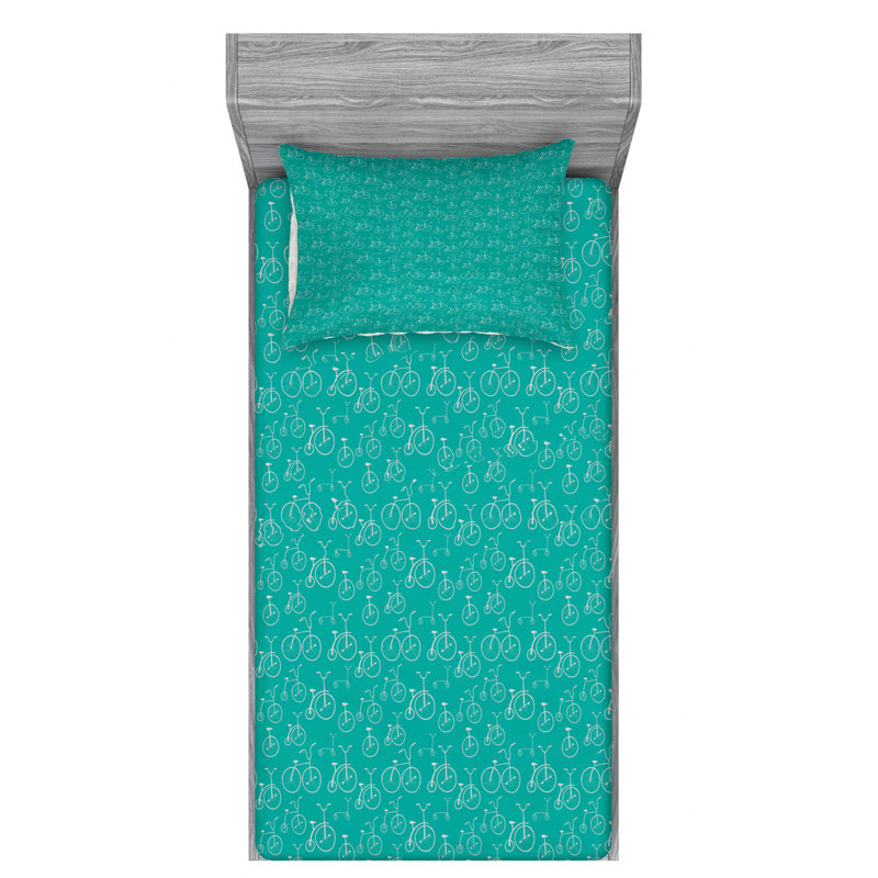 Microfiber Sheet Set, Twin Sheet Set with Fitted Sheet
