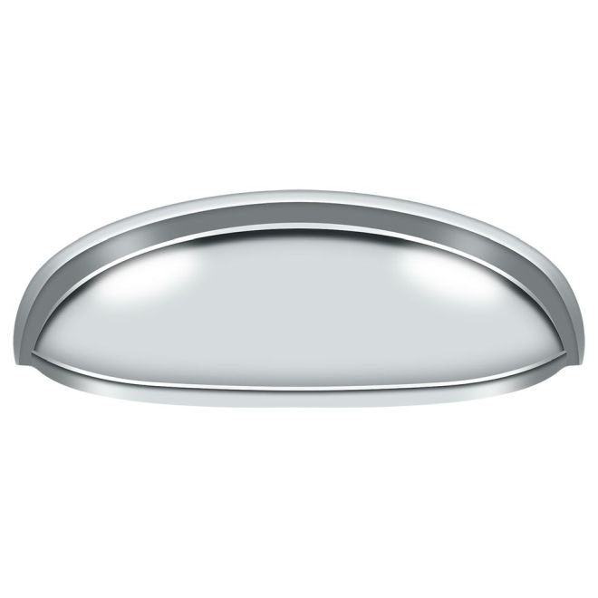 Poignée coquille allongée 4-1 / 2 po Deltana K407U3 en laiton poli, Laiton poli