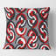 Coussin décoratif rétro à motif géométrique circulaire de style Mid-Century-1047547380