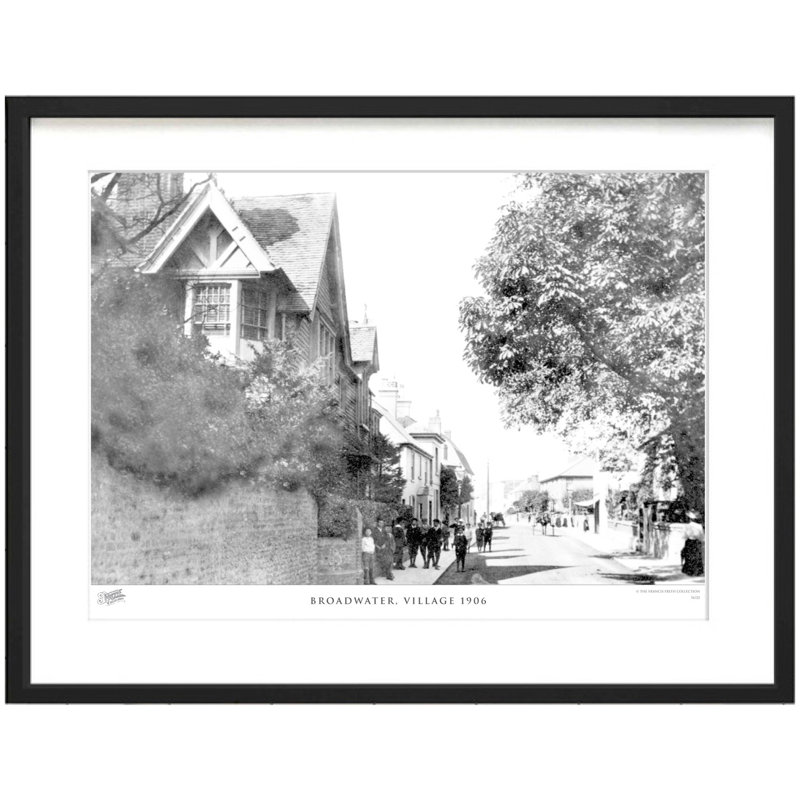 Broadwater, Village 1906 by Francis Frith - Single Picture Frame Print, 40cm H x 50cm W x 2.3cm D