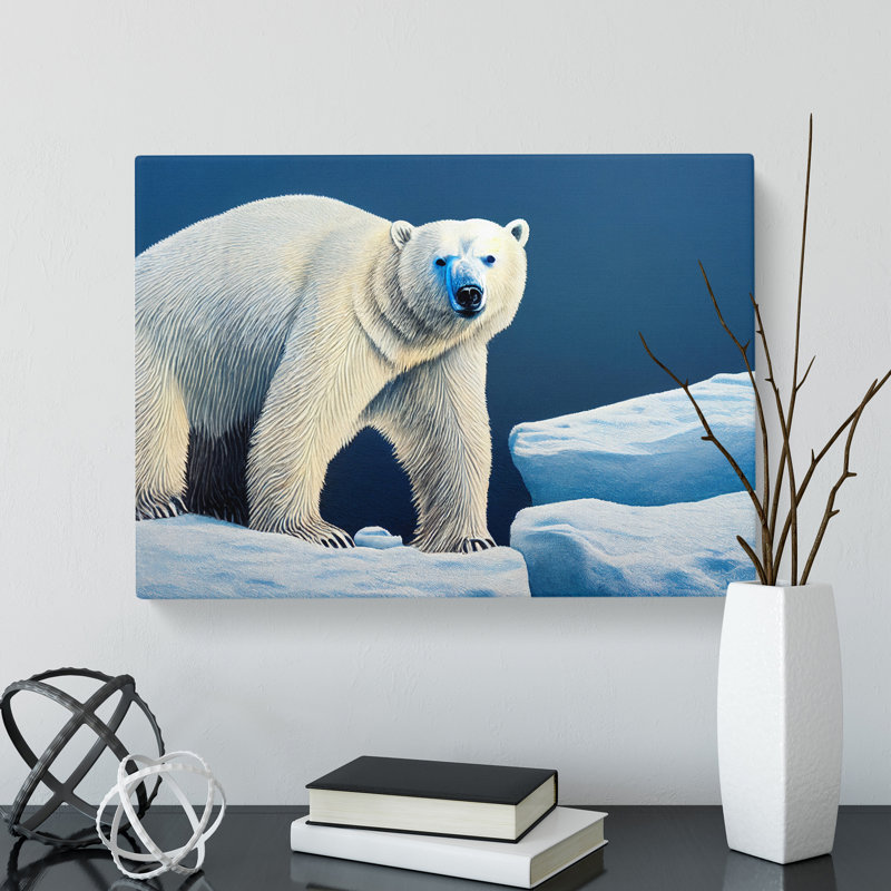 Stellar Polar Bear - Wrapped Canvas