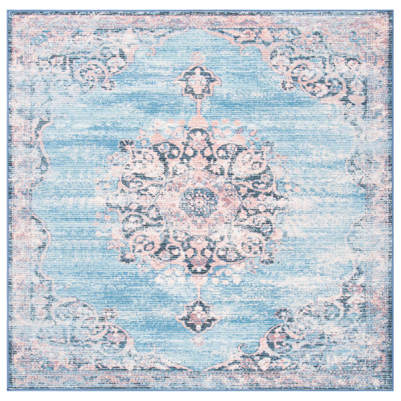 Journey Performance Machine Washable Oriental Rug, Square 6'7"