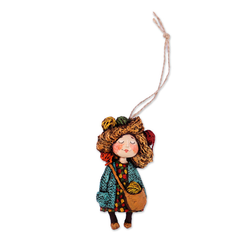 5.25'' Handmade Fabric Hanging Figurine Ornament