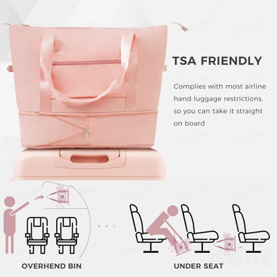 3-Piece Luggage Set  - 20in Suitcase with TSA Lock Travel Duffel Bag Wet-Dry Toiletry Bag