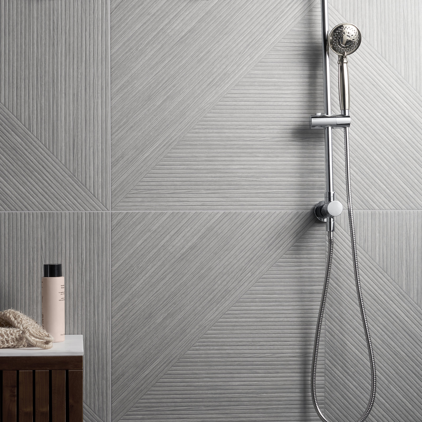 Alinea 23.62 in. x 47.24 in. Matte Porcelain Wood Look Wall Tile (15.49 Sq. Ft./ case), Gray