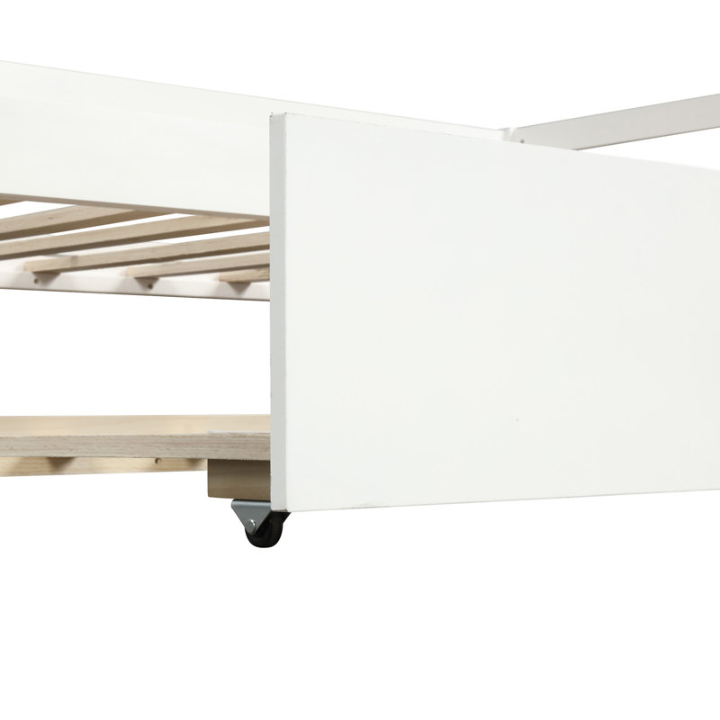 Daybed With Trundle Frame Set, White