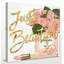 Just Beautiful Chanel 1 Piece Wrapped Canvas Wall Art-327538612