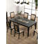 Mobilier de salle à manger de table de salle à manger de style contemporain 1 pièce