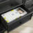 6-Drawer Dresser Chest, Modern Farmhouse Black Wooden Storage (47"W x 31"H) | MDF | Bedroom-1045204895
