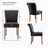 Momordique Nailed Trim Faux Leather Waterproof Upholstered Parsons Dining Chairs-116817690-84118438