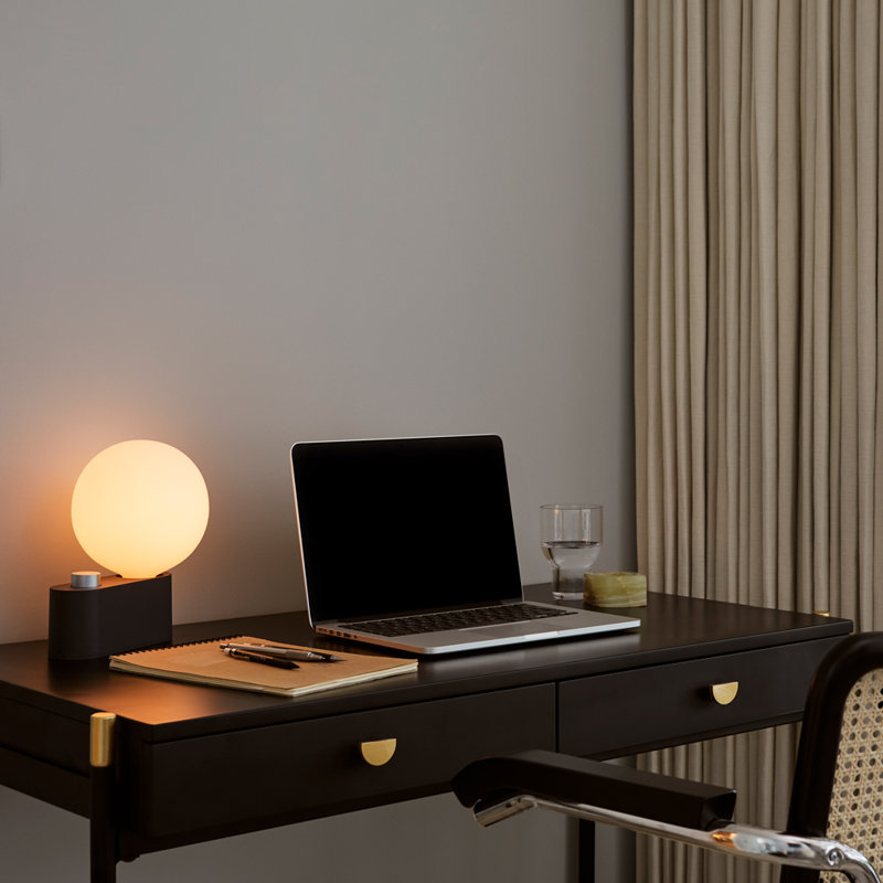 Sphere IV Table Lamp, Charcoal Black
