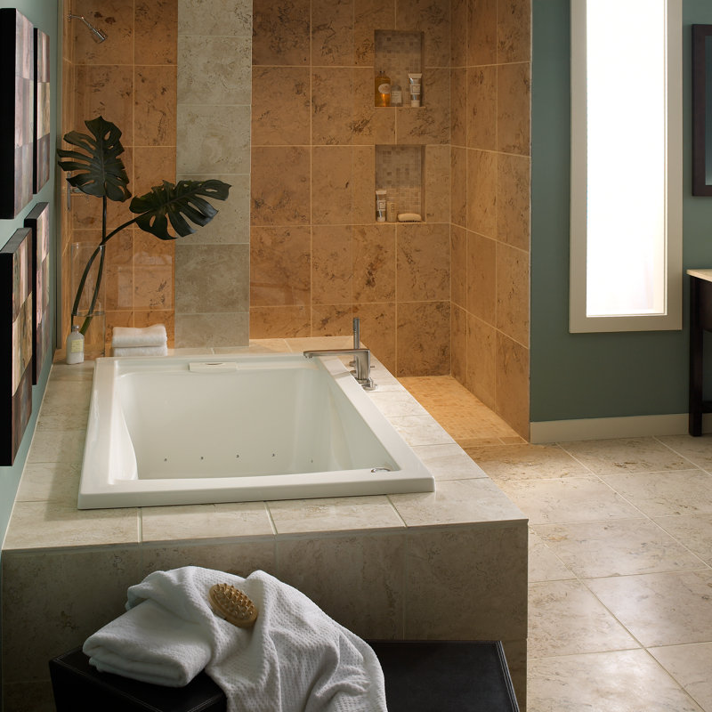 Baignoire de trempage encastrée 60 po x 32 po Evolution