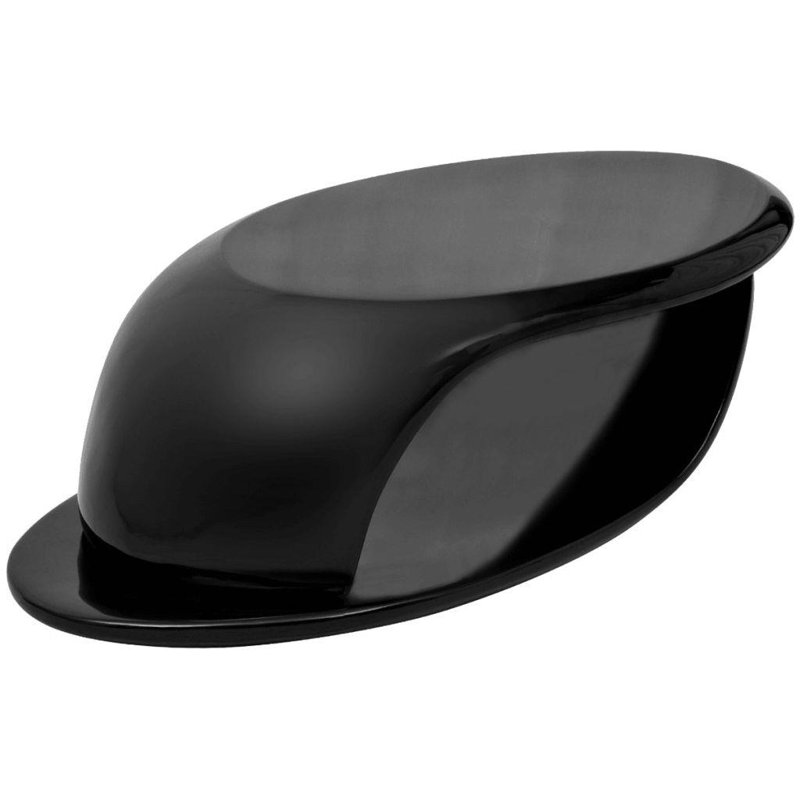 Athey Abstract Coffee Table, Black, Black