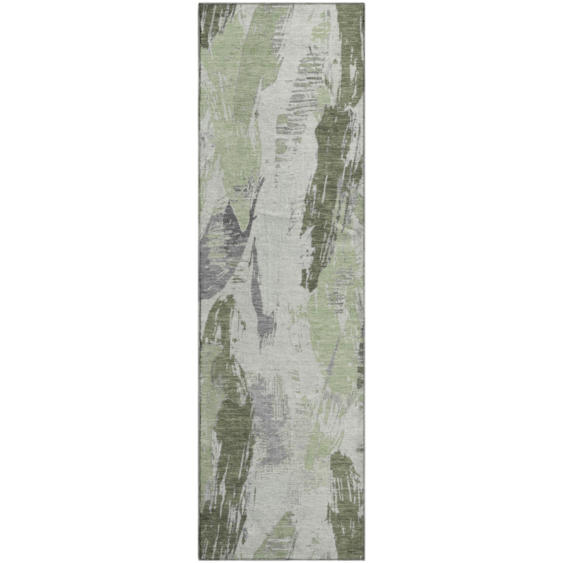 Premium Machine Washable Harjo AMF1596 Modern Rug, Runner 2'3" x 7'6"
