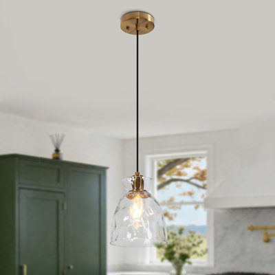 Meya 1 - Light 7.5"W Single Bell Pendant Modern Kitchen Island Light