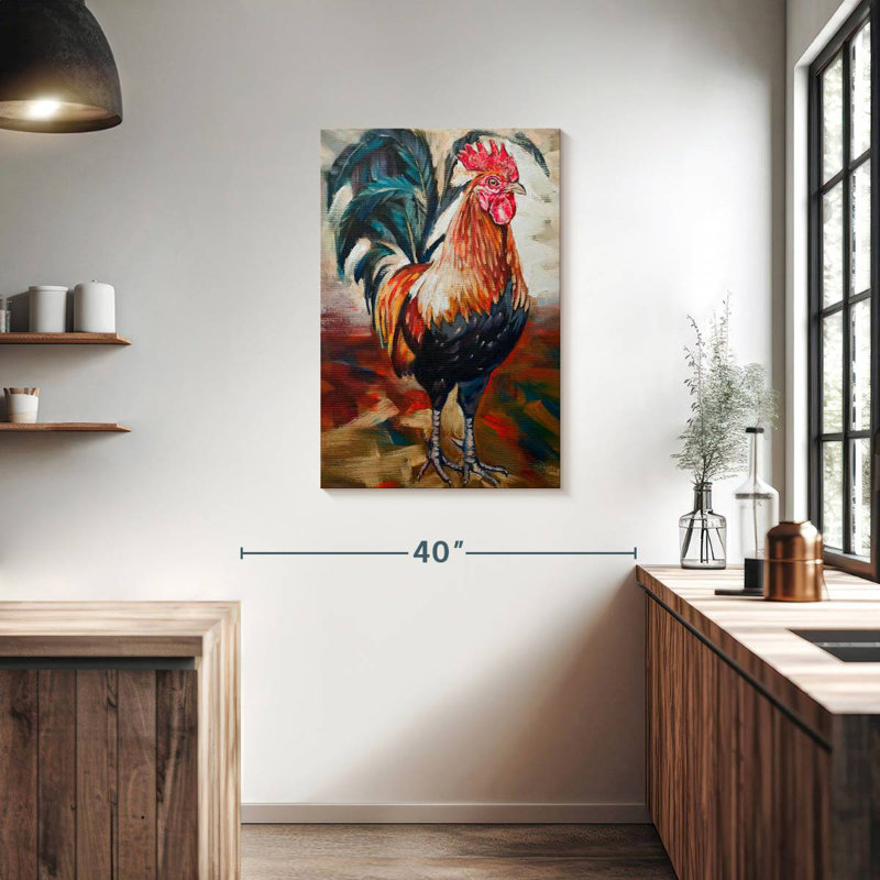 Brampt Solo Rooster, 36" H x 24" W