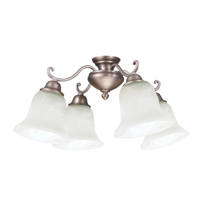 19 in. 4 - Light LED Branched Ceiling Fan Light Kit
