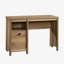 Bureau rétro avec design minimaliste, finition brune