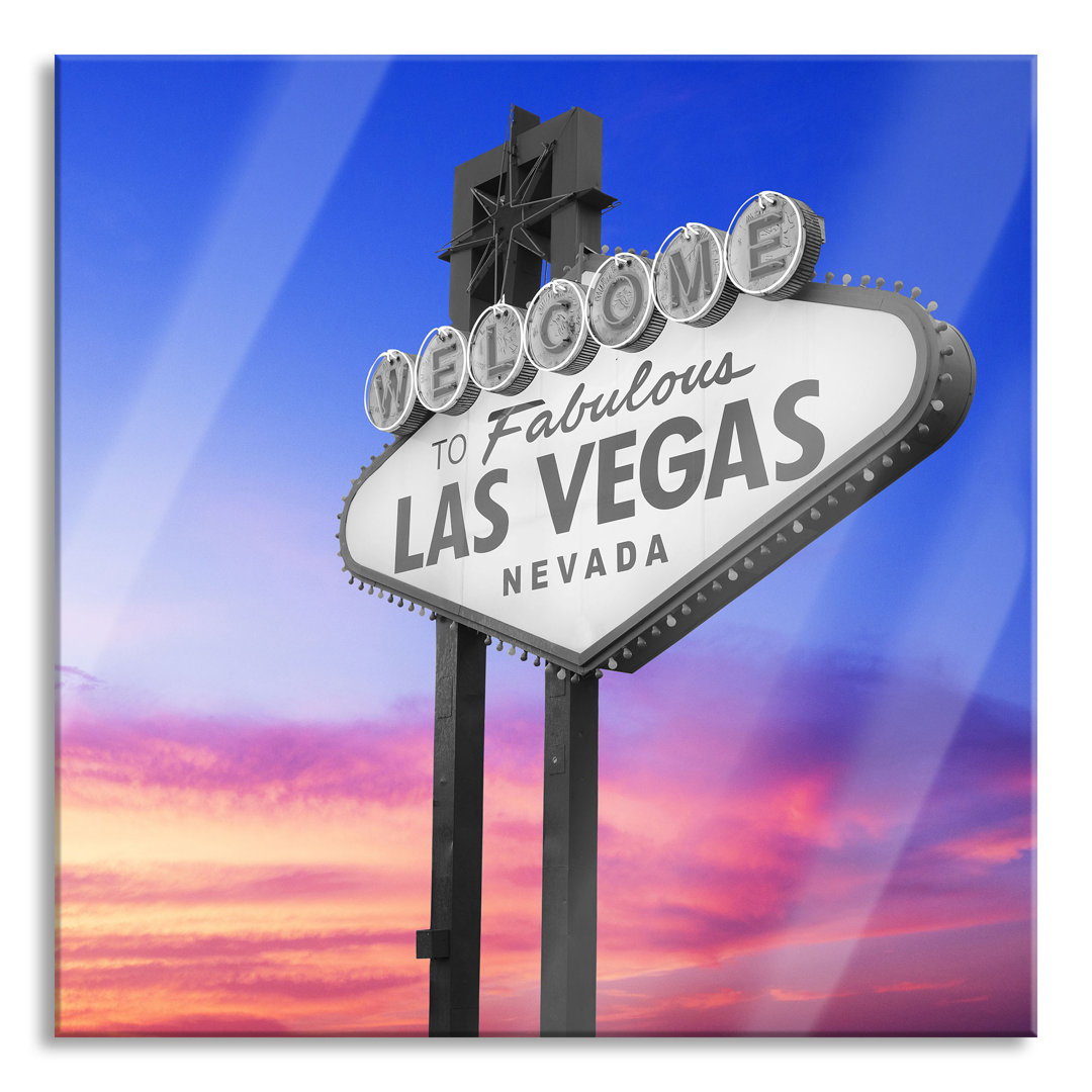 Glasbild Tolles Las Vegas Schild