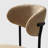 Bayville Faux Shearling Fabric Upholstered Side Chair With Metal Leg-121406659