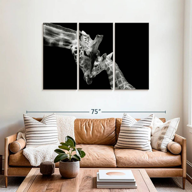 Brampt Doting Mother Giraffe, 36" H x 57" W