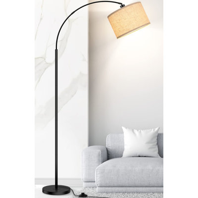 Lampe sur pied arquée 70,98 po Hicksley