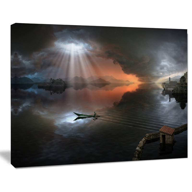 " High Water Photo Collage " Graphic Art Print, 8" H x 12" W x 1" D