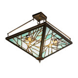 Rustic Lodge 4 - Light Semi Flush Mount