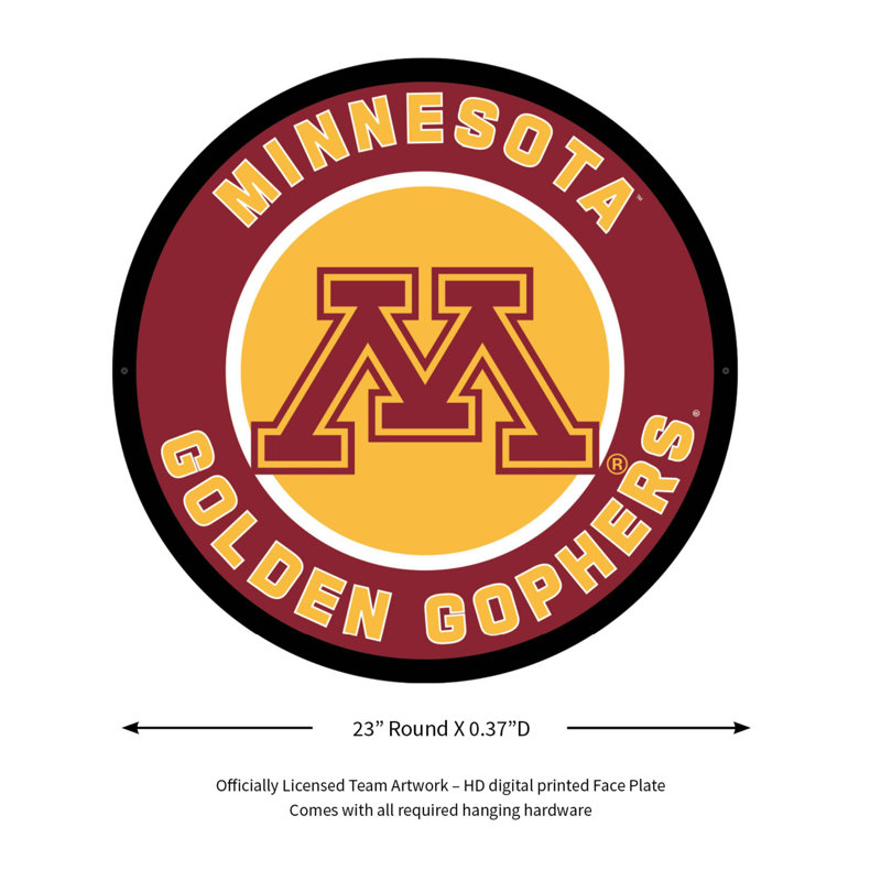 Enseigne murale 23 "NCAA Team, NCAA Minnesota