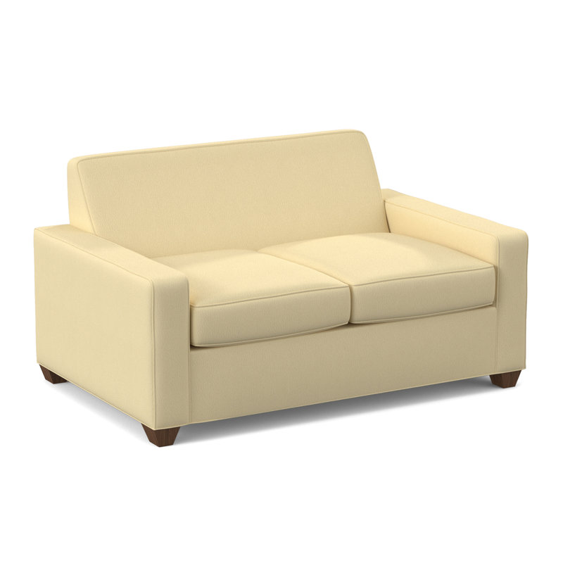 Avery 72" Square Arm Sofa, Montana Walnut, Dillon Buff