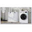 Two-Compartment Tilt-Out Laundry Sorter Cabinet-White