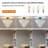 Black Crystal Chandelier 20" Ceiling Light