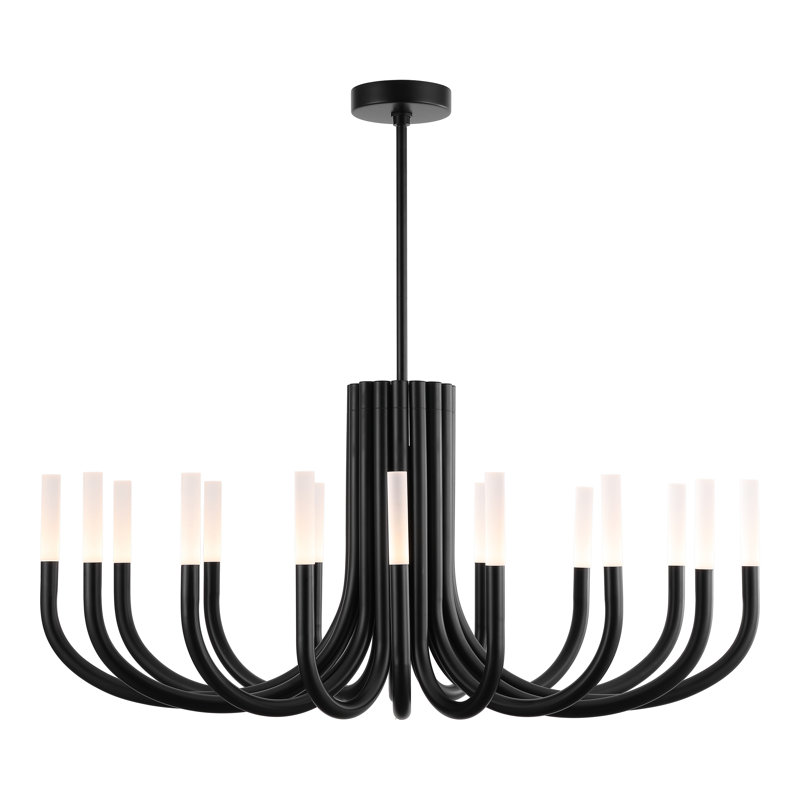 Lustre 12 lumières Evonne, Noir