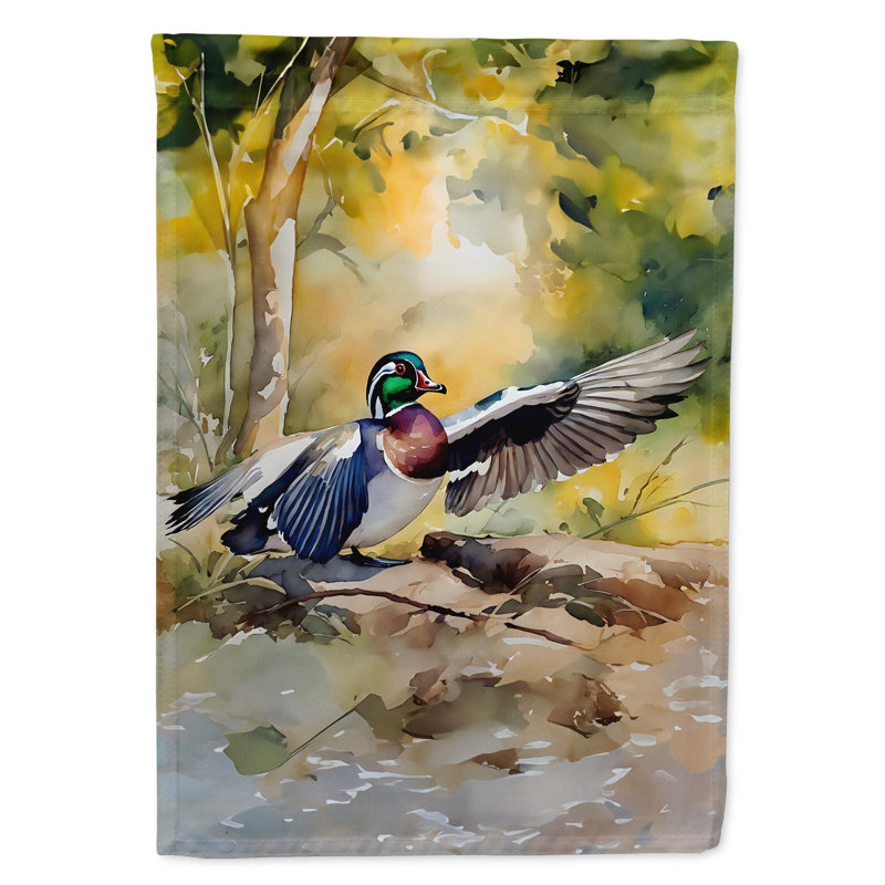 Drapeau de jardin Wood Duck_DAC3283