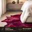 Tapis bordeaux en cuir de vache Mountview-959863472