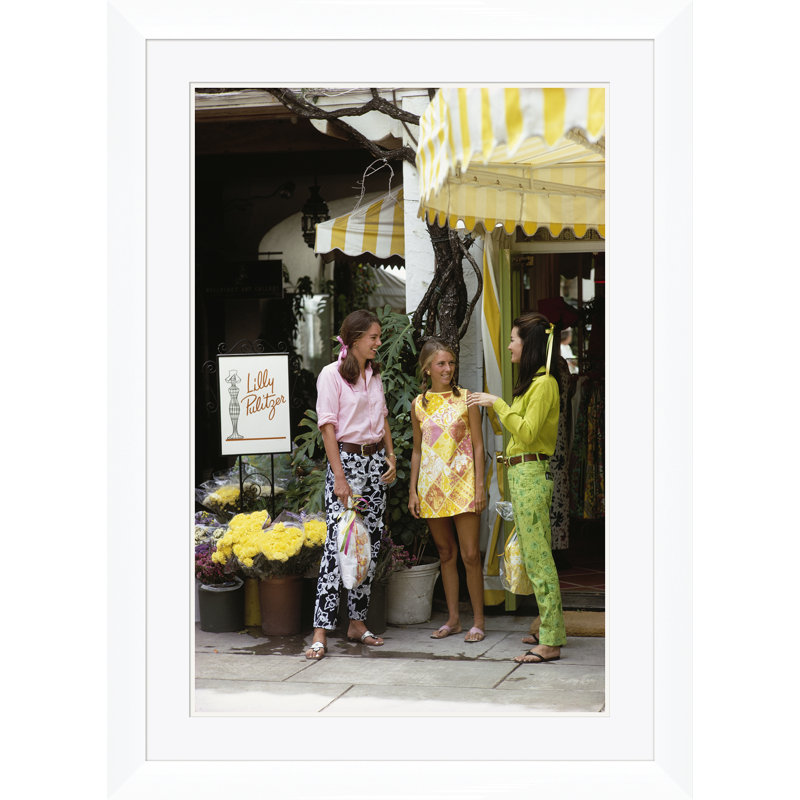 Getty Images, "Lily Pulitzer Palm Beach Shop", Slim Aarons, January 1, 1968 Print by Slim Aarons, 41" H x 30" W, White