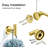7-Piece Stainless Steel Bathroom Hardware Set - Wall Mounted Towel Bar, Toilet Paper Holder, Towel Ring And 4 Robe Hooks - Durable Rust-Resistant Design For Modern Bathrooms-114389625