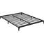 Grand lit plateforme - 6 po, acier renforcé, installation facile
