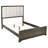 Harbington Dark Cocoa Upholstered Eastern King Panel Bed