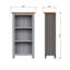 Daris 3 Tier Low Bookcase Shelving Unit. Solid Oak Top. Fully Assembled-1327844137